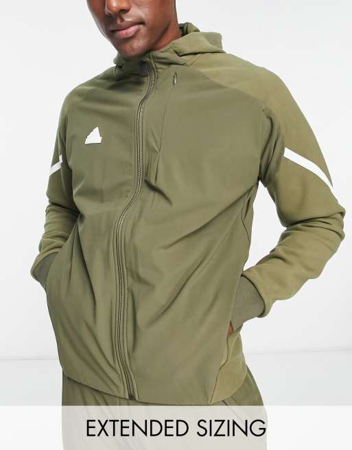 adidas - Sportswear - Felpa con cappuccio verde oliva