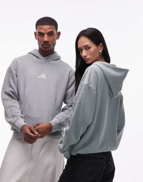 adidas - Sportswear - Felpa con cappuccio verde salvia - view 1