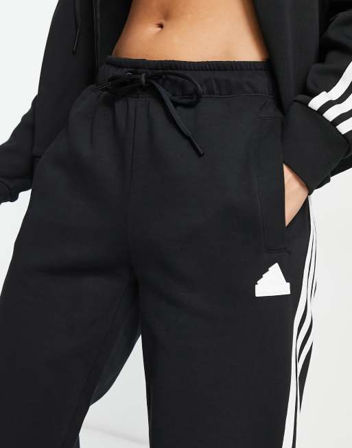 adidas Sportswear future icons 3 stripes joggers in black