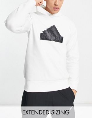 adidas Sportswear future icons BOS hoodie in white - ASOS Price Checker