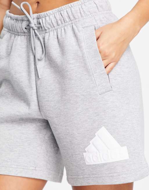 adidas Sportswear future icons BOS shorts in medium grey