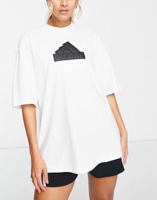 adidas Sportswear future icons BOS t-shirt in white | ASOS