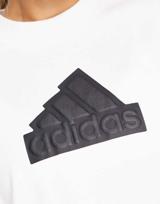 adidas Sportswear future icons BOS t-shirt in white