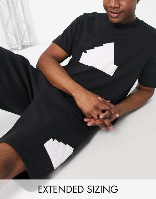 adidas - Sportswear - Future Icons BOS - T-shirt in zwart en wit