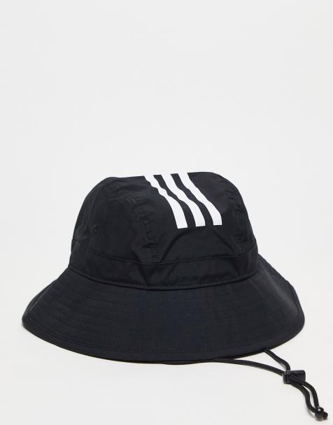 SEFIRST 2 Pezzi Cappello Pescatore Pieghevole, Cappello Donna Estivo, Donna Uomo Bucket Hat Cotone, Protezione del Sole Cappelli per Spiaggia all'Aperto per Spiaggia, Piscina, Viaggi (Nero,Bianco