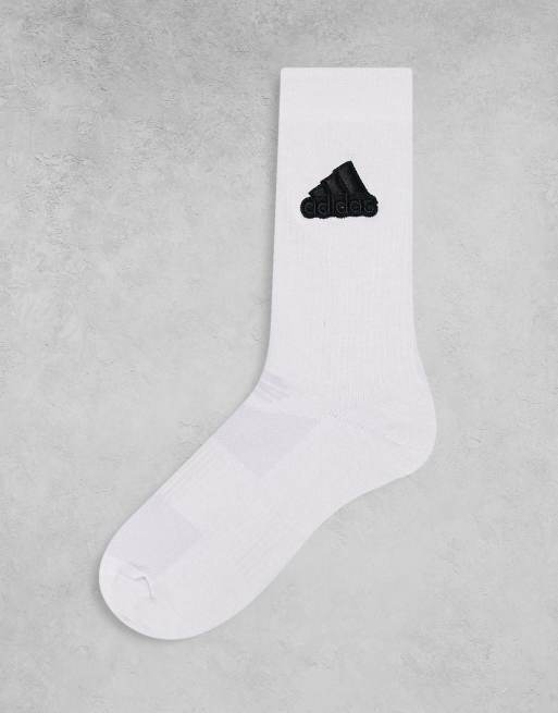 adidas Sportswear Future Lounge rubber logo socks in white