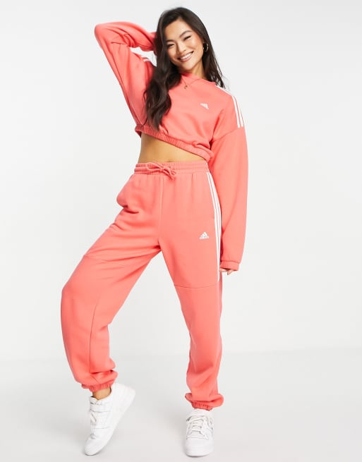 Peach hot sale adidas tracksuit