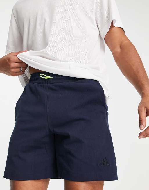 adidas Sportswear – Granatowe lekkie szorty, 4 z 4