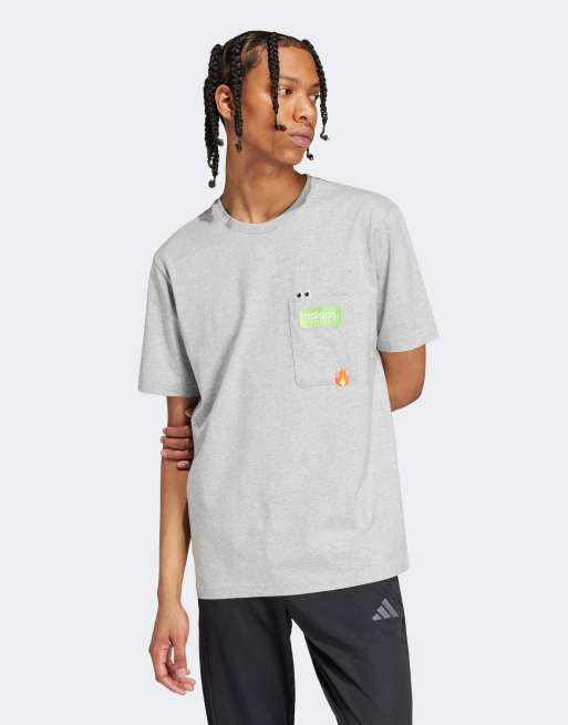 Adidas t shirt with pocket online