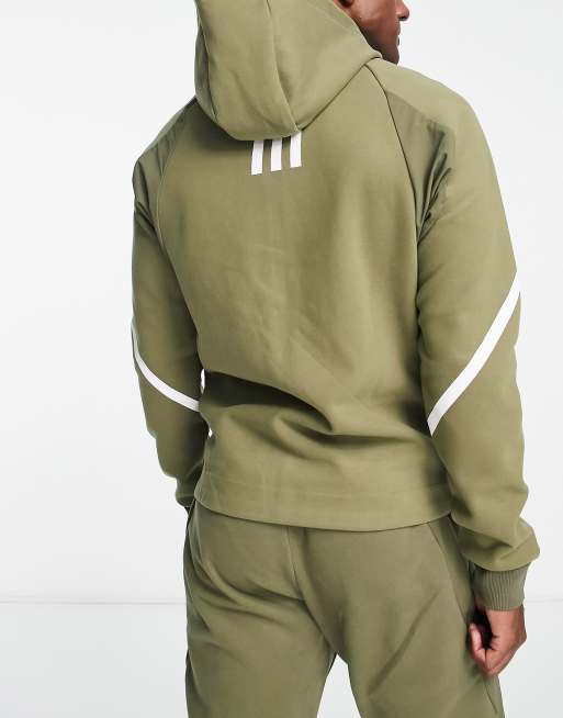 adidas - Sportswear - Hoodie in olijfgroen, 2 van 4