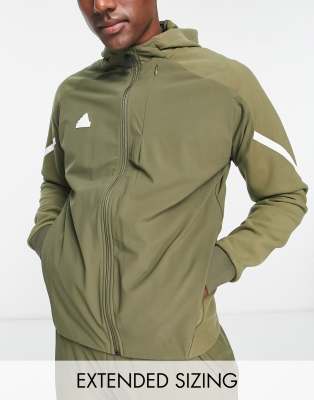 Olive green shop hoodie adidas