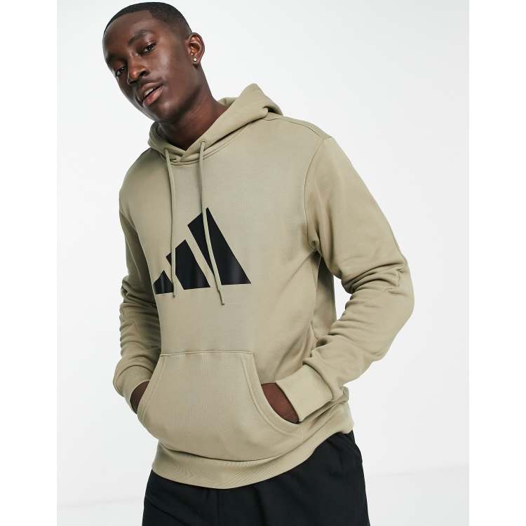 adidas Sportswear hoodie with large BOS logo in khaki ASOS