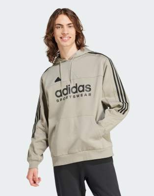 adidas Sportswear House of Tiro Hoodie in groen ASOS