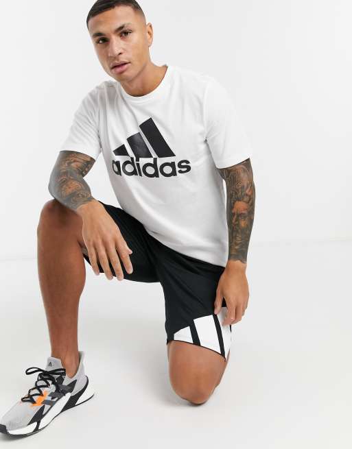 adidas - Sportswear - Hvid T-shirt med stort logo, 3 af 4