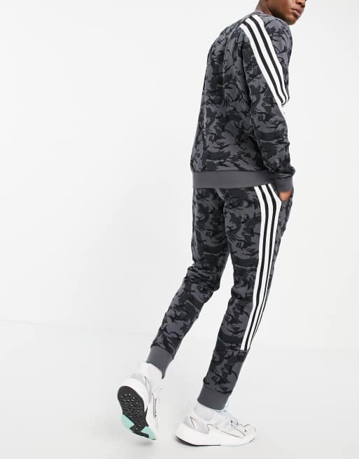 Adidas originals joggers with 2025 wrap 3 stripes in grey