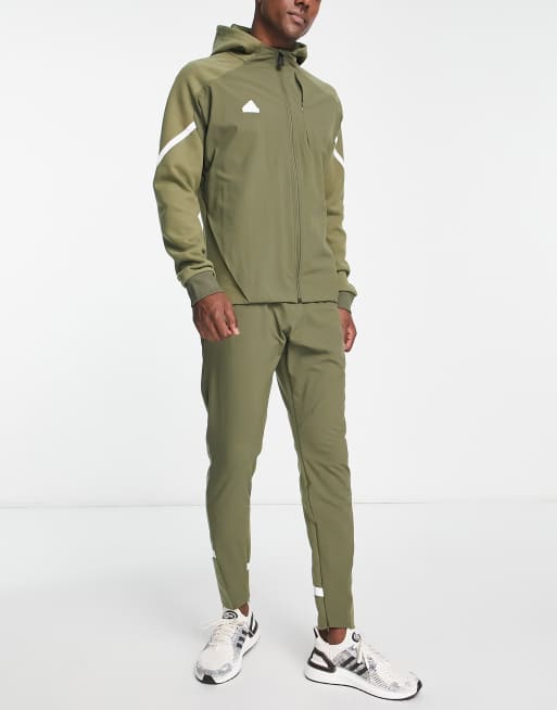 adidas Sportswear – Kapuzenpullover in Olivgrün, 4 von 4