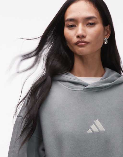 adidas Sportswear – Kapuzenpullover in Salbeigrün, 3 von 4