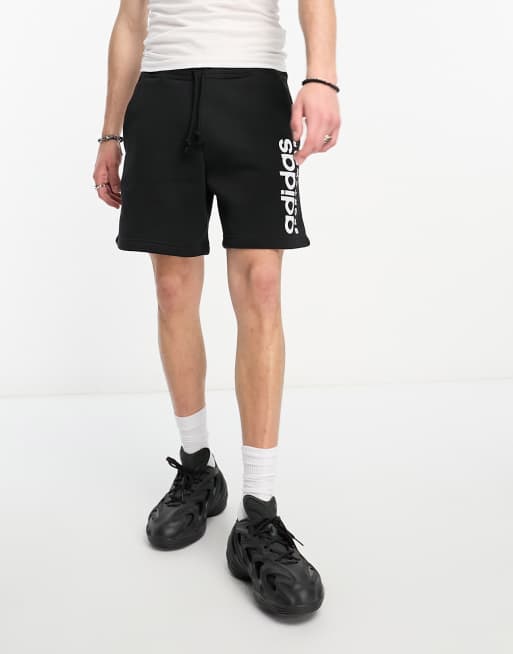 Adidas linear hot sale logo shorts