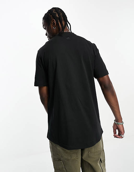adidas Sportswear linear logo t-shirt in black | ASOS
