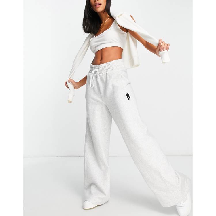 New adidas Originals Sportswear Studio Lounge Fleece Wide leg