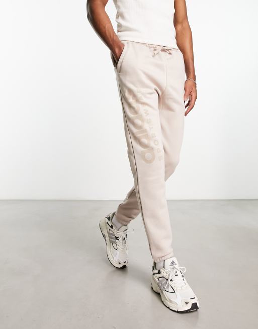 Cream adidas sales joggers