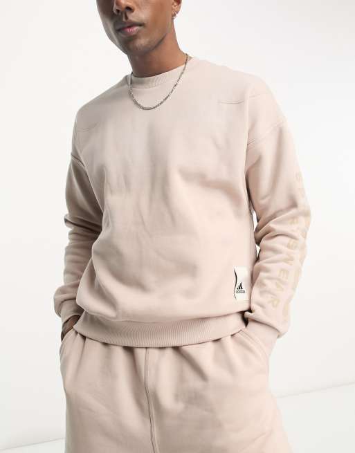 adidas Sportswear Lounge x Street sweatshirt in beige