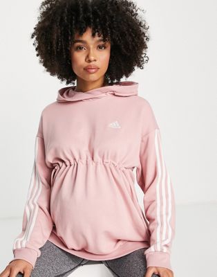 adidas Sportswear Maternity hoodie in pink - ASOS Price Checker