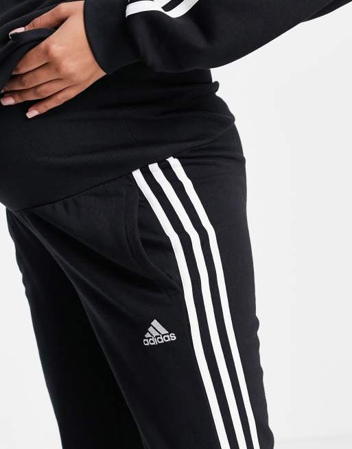 adidas Sportswear Maternity loose fit trousers in black, 3 of 4