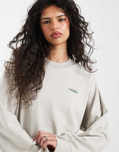 adidas Sportswear mini logo sweatshirt in grey - view 1