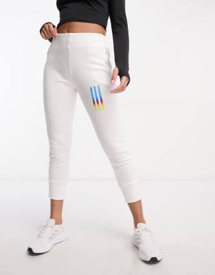 adidas Sportswear - Mission Victory - Hvide joggingbukser - view 1