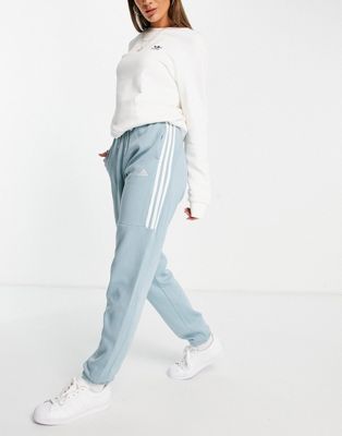 adidas Sportswear oversized three stripe joggers in grey - ASOS Price Checker