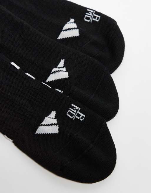 adidas Sportswear - Pakke med 3 par sorte sokker til sneakers med polstring, 3 af 3