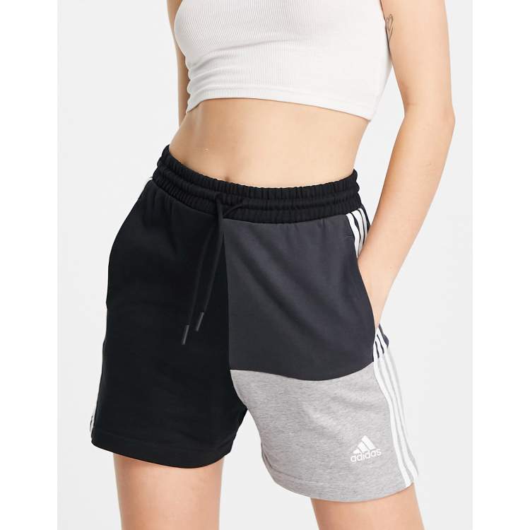 adidas Sportswear Pantaloncini color block neri ASOS