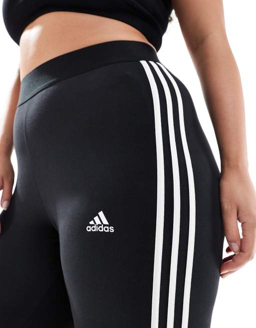 adidas Sportswear Plus – Essential – Czarne legginsy z trzema paskami, 3 z 5