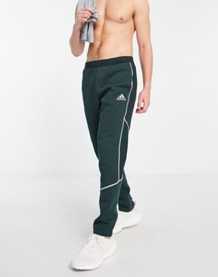 adidas Sportswear Reflective Piping trackies in dark green  - ASOS Price Checker