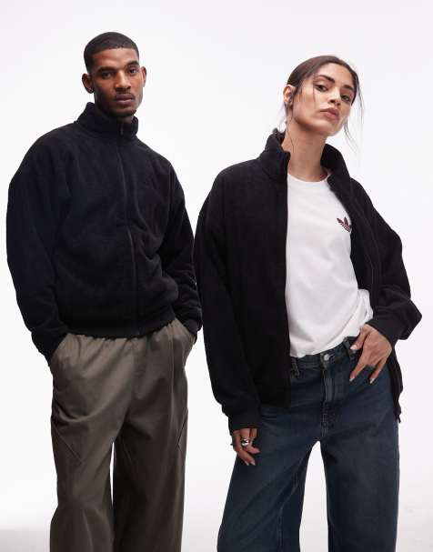 adidas Sportswear – Sharp – Fleece-Jacke in Schwarz - view 1