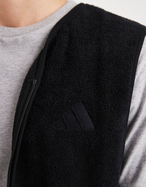 adidas Sportswear Sharp zip vest in black, 5 of 5