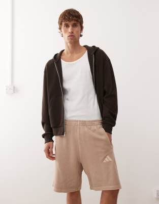 adidas Originals adidas Sportswear shorts in washed beige-Neutral