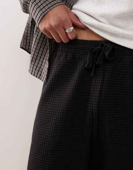 adidas Sportswear - Sorte shorts med vaffeltekstur, 4 af 5