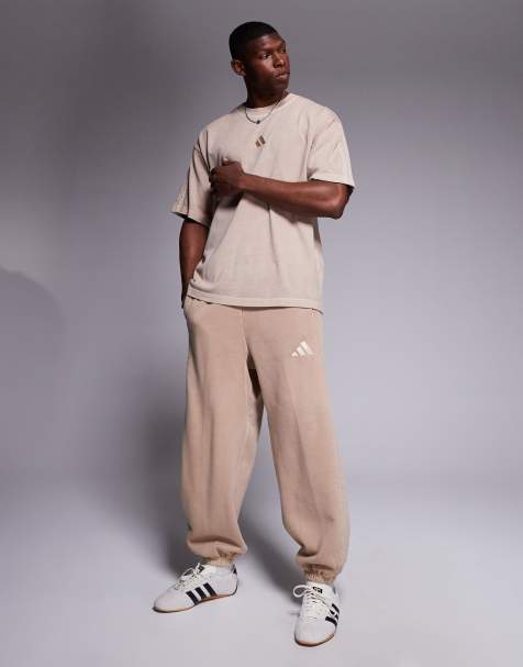 adidas Sportswear joggers in washed beige