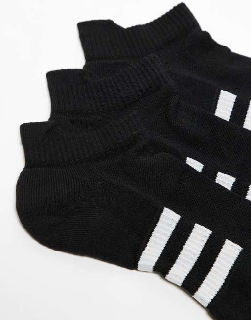 adidas – Sportswear – Svarta träningsstrumpor med dämpning, 3-pack, 2 av 3
