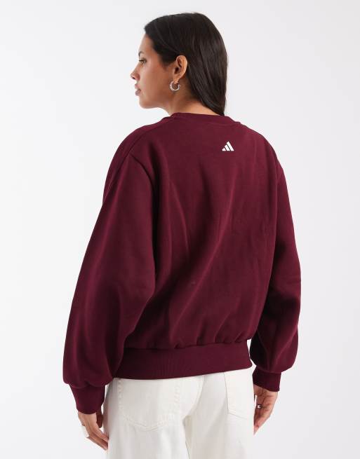 adidas Sportswear Sweatshirt in Burgunderrot, 3 von 4