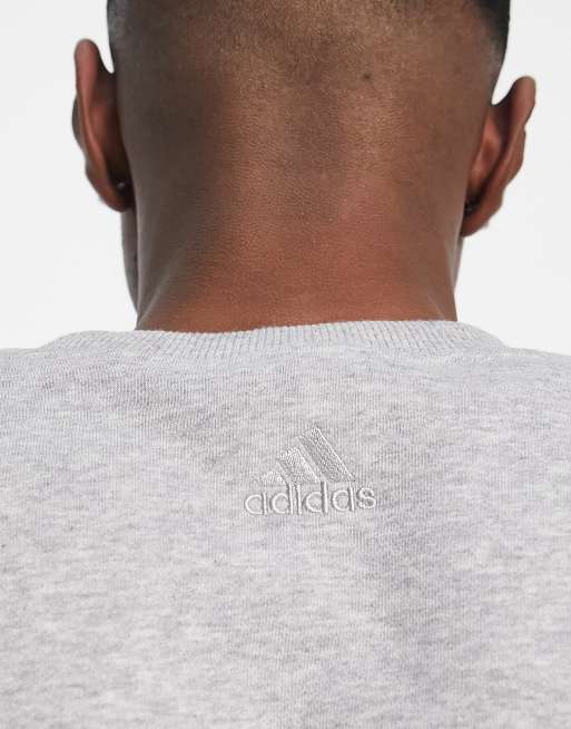 adidas - Sportswear - Sweatshirt met lineair logo in grijs, 3 van 4