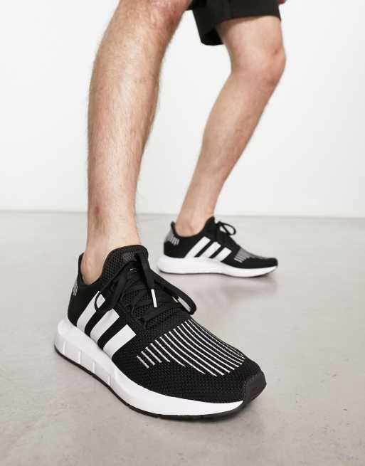 adidas Sportswear Swift Run 1.0 trainers in black and white ASOS