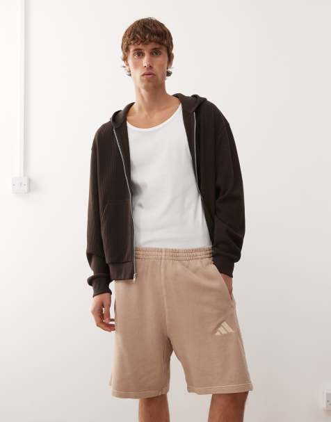 adidas Sportswear shorts in washed beige