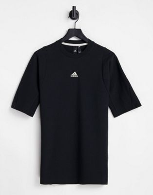 adidas Sportswear Lounge embroidered logo t-shirt in black - ASOS Price Checker