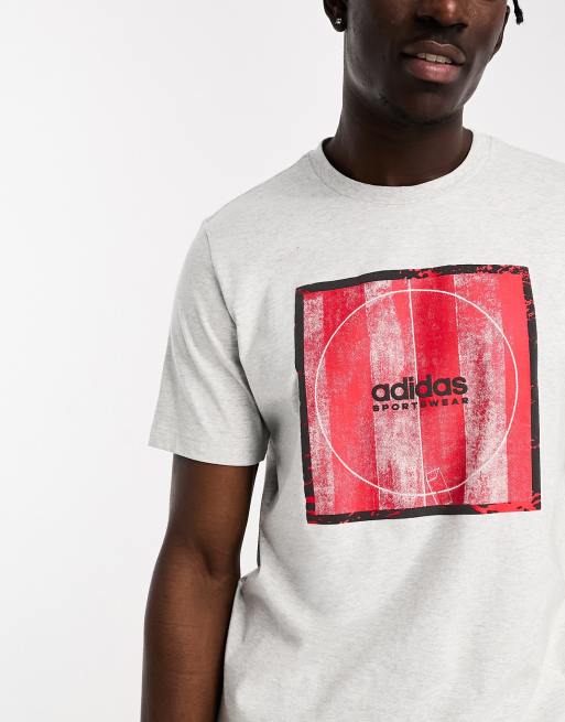 adidas Sportswear T shirt Gris clair ASOS