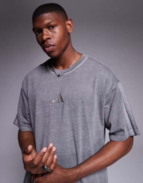 adidas Sportswear t-shirt in washed black - view 1