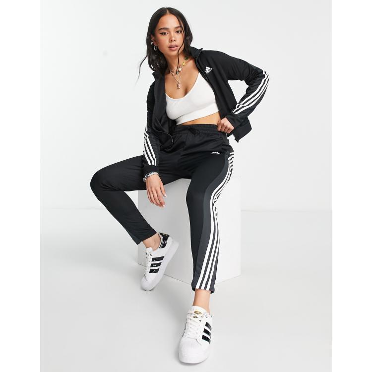 Adidas 3 stripe tracksuit womens sale