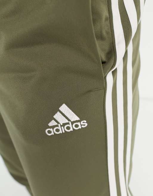 adidas Sportswear - Team - Grønt træningssæt med 3 striber, 4 af 4